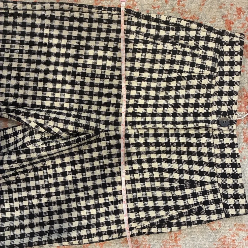 Sézane Martin Crop Checkered Black and Cream trousers. Size 36 (4) Pre 2025 NWT - Picture 6 of 6